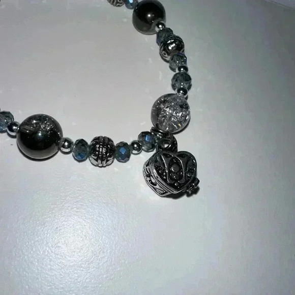 Alexa's Angels Bracelet, Gunmetal, Silver NEW! Heart Prayer Box in original bag - Picture 8 of 16